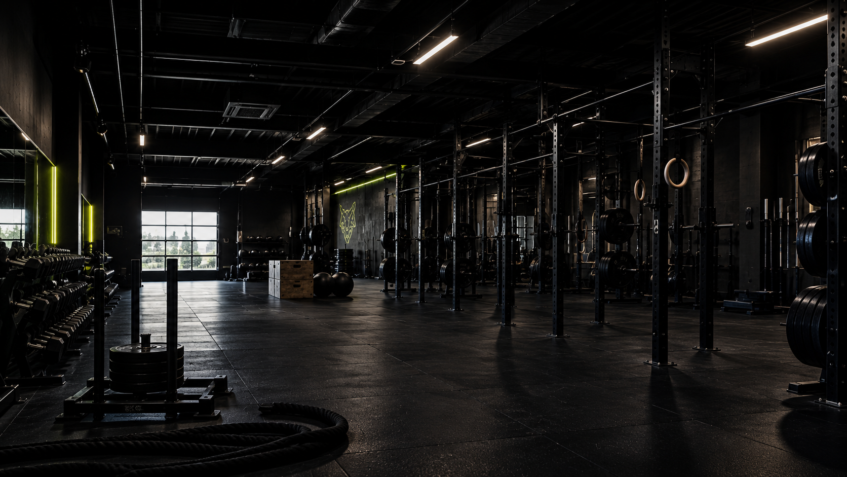 The gym inside